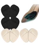 Metatarsal Pads 4 Pairs - High Heel Inserts for Pain Relief - Soft Gel Forefoot Cushions for Mortons Neuroma & Callus - Women & Men - Buy Online on GoSupps.com