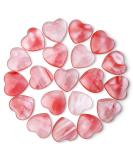 MAIBAOTA Cherry Quartz Healing Crystals Gemstones Pocket Gifts Heart-Shaped Nature Spiritual Energy for Women Men Reiki Divination Balancing Yoga Meditation 10PCS - Buy Online on GoSupps.com