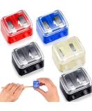 5 Pack Dual Makeup Pencil Sharpener - Eyeliner, Lip & Cosmetic Pencil Sharpener (Colorful) - Buy Online on GoSupps.com