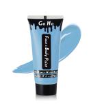 Go Ho Light Blue Cream Face Body Paint - 2.37oz Water Based Pale Blue Makeup Kit for Kids Party, Cosplay, and Halloween - Buy Online on GoSupps.com
