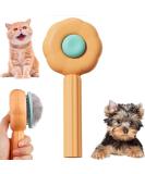BNFGD 1Pcs Pet Hair Cleaner Brush Cute Cat Brush Dog Brush Pet Combing Brush Pet Combing Brush with Hair Removal Button Artifact for Stroking Cats and Dogs Pet Hair Cleaner Brush(Orange) - Buy Online on GoSupps.com