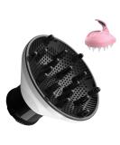 Slip-On Hair Diffuser for Curly & Wavy Hair - Fits 1-2 inch Nozzles (White) - Buy Online on GoSupps.com