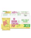 Angie's BOOMCHICKAPOP Gluten Free Sea Salt Popcorn - 24 Pack, 0.6 oz Each - Buy Online on GoSupps.com