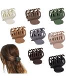 8PCS Claw Clips for Thin Hair Women  1.6 Small Claw Clips Matte Medium Hair Claw Clips for Thin Fine Thick Hair Strong Hold Double Row Teeth Hair Clips Cute Jaw Clamps Short Hair Styling Accessories Neutral Color - Buy Online on GoSupps.com