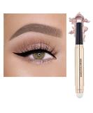 OVIQERKI 12 Color Shimmer Eyeshadow Stick - Waterproof Highlighter Eye Makeup (Pale Golden 02) - Buy Online on GoSupps.com