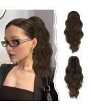 Shop Sofeiyan Ponytail Extension - Long Curly Clip-In Hair Extension for Women - Heat-Resistant Brown Mix/Black - Perfect for International Shipping - Buy Online on GoSupps.com