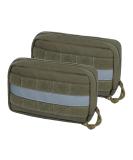 Oneigris feed bag for dogs 2 pieces large space moll feed bag Dog training with reflective stripes Suitable for tactical dog harness training walking green green - Buy Online on GoSupps.com