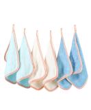 Phogary Microfiber Makeup Towel - Washable Facial Cleaning Cloth - 6 Pack (20x20cm) - Soft Absorbent Blue Cloths for Easy Makeup Removal - Buy Online on GoSupps.com