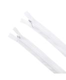 Invisible Zipper (2 Zippers) Nylon Coil 6 12 14 16 18 20 22 inch Black White Red Yellow Pink Orange Blue Grey Brown 3 Clothing and Craft Sewing (6  12  14  16  18  20  22) (White  12 inch) White 12 inch - Buy Online on GoSupps.com