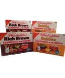 G Washington's Seasoning and Broth Variety Pack - 2 Golden & 2 Rich Brown Flavors - Meat & Gluten-Free - Buy Online on GoSupps.com