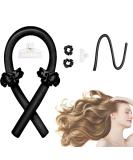 Corated curls without heat Silk Heatless Curlin Band Locken Blacker overnight hair curler diy hair curling band hairstyle set for long medium hair black - Buy Online on GoSupps.com