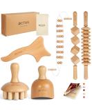 Bictive Professional Maderotherapy Set - 6-Piece Lymphatic Drainage & Anti-Cellulite Massage Tools Wooden Massager & Cellulite Scooter - Buy Online on GoSupps.com