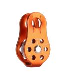 NAXEN 20kN Micro Pulley Climbing Pulley Aluminum Pulley Orange - Buy Online on GoSupps.com
