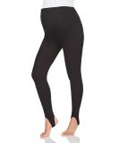 Women's Maternity Fleece Lined Stirrup Leggings - Over Bump Belly Support, High Waisted Winter Pants | Black, Sizes 8-22 UK - Buy Online on GoSupps.com