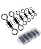 Siasky Fishing Swivels, 200pcs Barrel Swivels Fishing Stainless Steel Swivel Fishing for Saltwater Freshwater Fishing - Buy Online on GoSupps.com