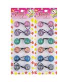 12 Pcs Hair Ties 25mm Ball Bubble Ponytail Holders Colorful Glitter Galactic Elastic Accessories for Kids Children Girls Women All Ages (Assorted) - Buy Online on GoSupps.com