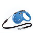 Flexi Classic Insertional Dog Leash - Ergonomic Durable 4.8m (16ft) for Dogs Up to 20kg - Medium Blue - International Shipping - Buy Online on GoSupps.com