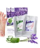 Foot Peeling Mask - Exfoliating Socks for Smooth Feet | Wolady Moisturizing Foot Care Mask | Removes Calluses & Dead Skin - 2 Pairs - Buy Online on GoSupps.com
