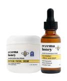 ECZEMA HONEY Soothing Facial Cream & Vitamin C + Ferulic Acid Serum Bundle - For Sensitive & Dry Skin - Cruelty Free - Buy Online on GoSupps.com