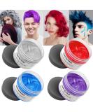 Buy Temporary Hair Color & Styling Pomade for Men & Women - 4 Colors for Party Cosplay & Halloween | 4.23 oz - Buy Online on GoSupps.com