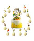 25 Pcs Banana Cake Toppers Cute Banana Cake Decorations Cartoon Fruit Party Supplies Banana Cupcake Toppers - Buy Online on GoSupps.com