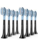 Ofashu Toothbrush Replacement Heads for Philips Sonicare DiamondClean - 8 Pack Black Blue Sonic Electric Brush Heads - Compatible with C1 C2 C3 G3 W3 4100 5100 HX9044 HX6250 - Buy Online on GoSupps.com