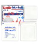 60 Pack Sterile 4x4 Large Gauze Pads - Non-Adhesive 12-Ply Woven Bandages for Enhanced Absorption - First Aid Medical Wound Care Kit - Buy Online on GoSupps.com