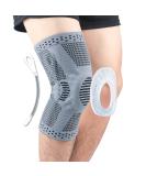Knee Braces Support (Grey-XXL) for Pain Relief Arthritis ACL & Sports - International Shipping Available - Buy Online on GoSupps.com