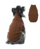 Stylish Hjumarayan Dog Sweater - Cozy & Elegant for Medium-Sized Dogs | XL Coffee Sweater with Leash Hole for French Bulldogs - Buy Online on GoSupps.com