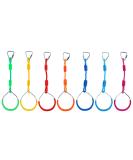 Get Out! 7pc Colorful Gymnastic Rings - Ninja Line Attachment for Swing Set and Jungle Gym - Buy Online on GoSupps.com