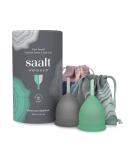 Saalt Twin Pack - Reusable Medical-Grade Silicone Period Cups | Soft & Original Firmness (Small) | Wear for 12 Hours - Eco-Friendly Menstrual Solution - Buy Online on GoSupps.com