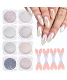 Buy GZSYY Chrome Glitter Nail Powder - 8 Metallic Colors | Chameleon Nail Color for Stunning Manicure | International Shipping Available - Buy Online on GoSupps.com