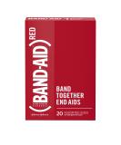 Band-Aid Brand Adhesive Bandages (Red) - Wound Care for All Ages Assorted Sizes - 20 ct | Help Support the Fight Against AIDS - Buy Online on GoSupps.com