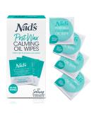 Nad s Post Wax Calming Oil Wipes - Post Waxing Cleanser - After Wax Remover for the Skin- Refill Pack with 20pc - Buy Online on GoSupps.com