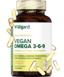 High Strength Vegan Omega 3 6 9 Capsules by Wellgard - 1386mg Flaxseed Oil with Alpha Linolenic Acid (ALA), Linoleic Acid (LA), Vitamin E - Buy Online on GoSupps.com