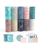XINPOCUT Infusible Transfer Ink Sheets 10pcs Set - Watercolor Marble Sublimation Paper 4.5x12 for Cricut Joy Mug Press - DIY T-Shirts, Mugs, Tote Bags - Works 18 - Buy Online on GoSupps.com