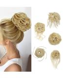 Fulang Hair 5-Pack Large Wavy Bun Parts with Rubber Bands - Perfect for Hair Updos & Extensions | Messy Bun Hair Ties for Women - Buy Online on GoSupps.com