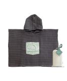 Molis & Co. Batheponcho for Kids 5-6 Years | Ines II Hooded Beach Towel | Light & Compact Bathrobe | Oeko-Tex 100 | Anthracite Gray - Buy Online on GoSupps.com