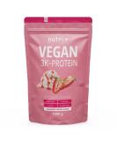 Vegan Protein Powder Strawberry Cream 1kg - 83% Plant-Based Protein Lactose-Free Vegan Shake - Nutri + Vegetable Protein - Buy Online on GoSupps.com