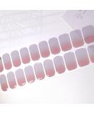 DMQ Semi Cured Nail Wraps Soft Self-Adhesive Gel Nail Stickers Long Lasting Gel Nail Polish Strips French Tip Stickers French Manicure Stickers Set with Nail Art Tools (Light Pink Gradient) - Buy Online on GoSupps.com