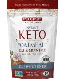Keto Oatmeal, Instant Hot Cereal, Unsweetened, Certified Paleo, Keto Certified, Gluten & Grain Free (14.1 oz) (1 Pack) 15.8 Ounce (Pack of 1) - Buy Online on GoSupps.com