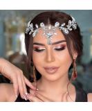 WONRLUA Bridal Headpieces for Wedding  Rhinestone Forehead Headpiece  Wedding Headband Crystal Tiara for Brides - Buy Online on GoSupps.com