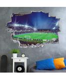ANHUIB Large 3D Football Stadium Wall Sticker - Boys Bedroom Decor - Soccer Sport Wall Decals for Kids Room - Blue - Buy Online on GoSupps.com