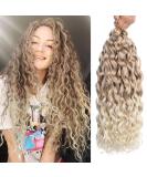 3 Packs Hawail Curl Synthetic Crochet Hair - 20 Ocean Wave Twist, Wet and Wavy Braiding Hair Extension for Women - Buy Online on GoSupps.com