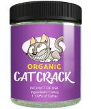 Cat Crack Organic Catnip, Premium Safe Nip Blend, Infused with Maximum Potency Your Kitty Will be Sure to Go Crazy for 1 Cup - Buy Online on GoSupps.com