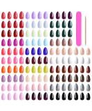 Kalolary Artificial Nails Set - 720 Stiletto & Almond Full Cover Nails in 30 Colors - Perfect for Salon Use - Includes File & Nail Pencil for Women & Girls - Buy Online on GoSupps.com