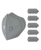 30-Pack Activated Carbon Filter Pads for Reusable Dust Face Mask - Meltblown Fabric, 5-Layer Replacement Filters - Breathable, Universal Fit Adult Size - Buy Online on GoSupps.com