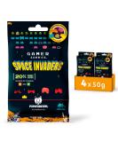 Powerbears Space Invaders Gummy Bears - 20% Fruit Juice Vitamins & 6 Fruity Flavors | 4-Pack (4x50g) - Shop Internationally! - Buy Online on GoSupps.com