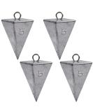 Pyramid Sinkers Fishing Weights | Saltwater Surf Fishing Gear Tackle | 1oz-8oz | 4 Pack - Buy Online on GoSupps.com