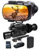 Foshderk 2 in 1 Night Vision Binoculars Monocular 2 IR 1-24X Zoom Night Vision Goggles Digital with Camera Vision Distance 1640ft/500M Daytime&Night Outdoor LCD Screen 800*480 RES Photo&Videos 1080P - Buy Online on GoSupps.com
